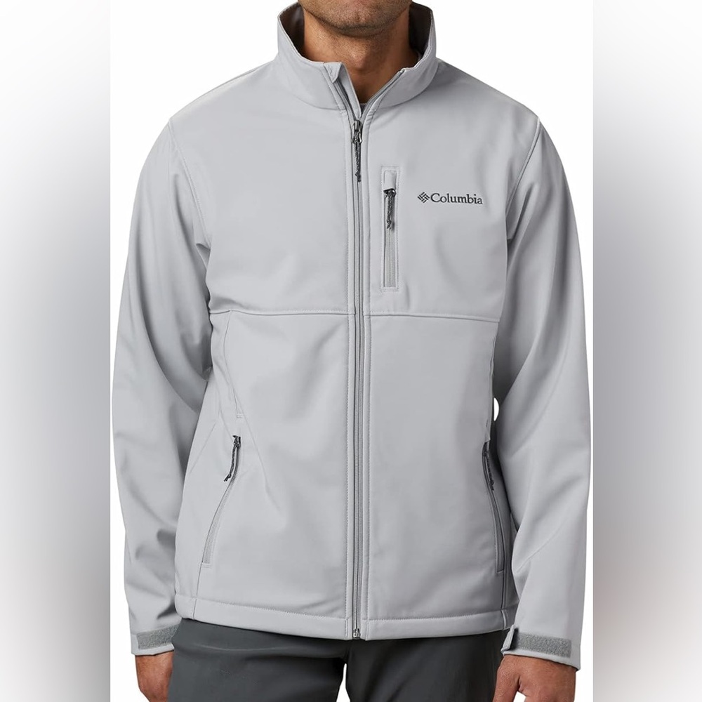 EUC! Columbia Sportswear Company Men's Ascender Softshell Jacket size L - Grey